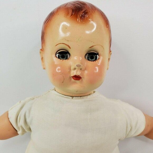 Vintage 16" American Character Baby Doll HP Head Vinyl Arms Legs